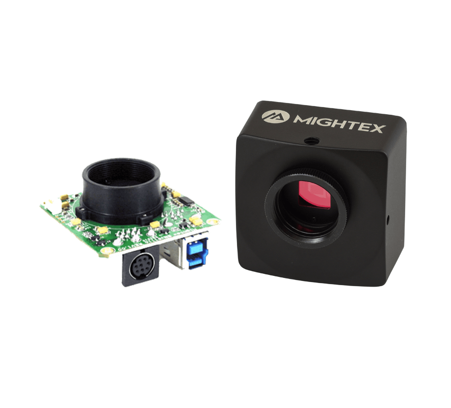 USB3.0 Monochrome or Color 5MP CMOS Camera 8 or 12 bit Mightex